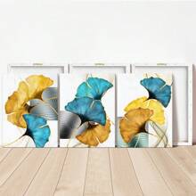 Khung 3 Tấm Canvas Trừu Tượng Poster Xanh Dương Xanh Lá Cây Vàng Vàng Bạch Quả Tranh Treo Tường Nghệ Thuật Tranh In Canvas Lá Cây Vàng Xanh Lá Cây Nghệ Thuật Treo Tường Bắc Âu Tác Phẩm Nghệ Thuật Hiện Đại Quà Tặng Lý Tưởng Cho Phòng Khách Phòng Ngủ Trang Trí Nhà Cửa - Nhiều màu - Xem 8