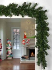 1pc Christmas Pine Needle Vine Wreath, Artificial Vine, Fake Pine Branches For Christmas Tree Decoration, Staircase Railing, Fireplace Decor (Recommend Purchasing Multiple Times To Achieve The Effect Shown In The Main Image) - Multicolor - View 5
