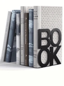 2 stuks/1 stuk BOEK boekensteun in de vorm van een letter, metalen boekensteunen voor op het bureau, intrekbare boekensteun voor studenten, retro minimalistische boekensteunen, voor thuis, woonkamer, kantoor, boekenplankdecoratie, Kerstmis, Valentijnsdag, nieuwjaarscadeau, begin van het schooljaar