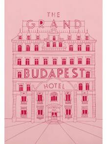 1PC Anderson Classic Movie Cover Poster The Grand Budapest Film Canvas Painting Print Minimalist Wall Decor Home Decor Quà tặng ngày lễ Không khung - Nhiều màu - Xem 7