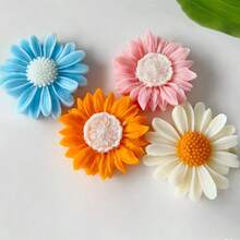 Decoración de vela perfumada con forma de margarita y girasol - Multicolor - Ver 2