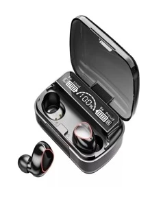 Wireless Bluetooth Headset Black Color TWS Digital With Microphone Compatible Android And Ios - màu đen - Xem 1