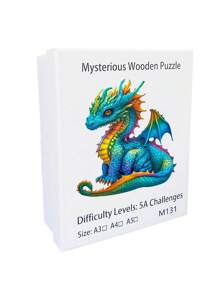 Cute Dinosaur Pattern Puzzle, Adult Stress Relief Toy, Unique Wooden Jigsaw Puzzle, Suitable For Christmas, Puzzle, Jigsaw Puzzle, Puzzles For Adults, Puzzle 1000 Pieces, Puzzle, Puzzles For Adults,Puzzle Christmas,Puzzle Table,1000 Pieces Puzzles