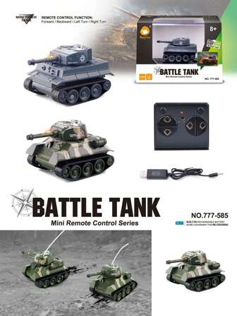 Pocket R/C Hobby 2.4G 4ch Mini Tank Vehicle Battle Toy Plastic Similation Play Game For Childhood