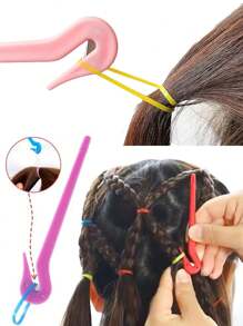 Set de herramientas para diadema, anillo para trenzar, funda de cuero para cuchillo, cepillo para esponjar el cabello, peine de cola de rata, cepillo para el borde, cepillo para el borde y la parte posterior, peine, peine, peine para el cabello femenino, para peinados, cortador de diadema elástica, herramienta desechable para quitar bandas de goma, accesorios para peinados, previene el tirón del cabello y daños en el cuero cabelludo (multicolor), de vuelta a la escuela, artículos esenciales de viaje, ondas sin calor, artículos esenciales de viaje, artículos esenciales de viaje, peinado, peluquería, cabello rizado, rulos para el cabello, rizador de cabello, rizo sin calor, rizos sin calor, rulos para el cabello, rulos, rizo de cabello, rulos para el cabello, herramientas para el cabello rizado, cabello, viaje, productos para el cabello, herramientas para el cabello, cosas para el cabello, barbero, accesorios de barbero, barbería, equipo de peluquería