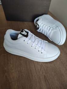 Men's Casual Sneakers Black Sporty Stylish Comfortable Men's Fashion - trắng - Xem 4