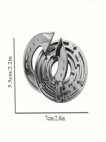 1pc Maze Lock Metal Puzzle Puzzle Adult Difficult Puzzle Toy Intelligence Development Toy Christmas, !