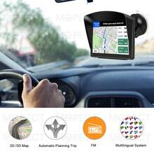 7'' Auto Sat Nav HD GPS Navigator Navigation System For Car TAXI UK Map - Negro - Ver 2