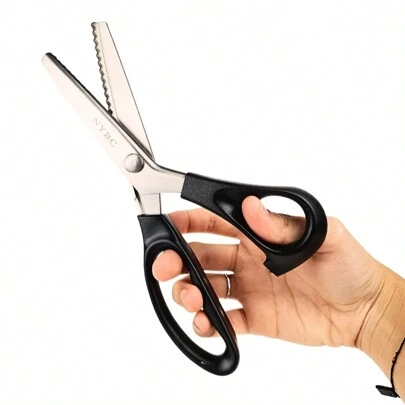  Tesoura de Picotar Tecidos Afiada - NYBC