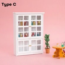 1pc Giá để đồ nội thất thu nhỏ 16 ngăn - Mô hình bỏ túi nhà trang trí di động có tủ trưng bày thanh lịch, tăng thêm nét quyến rũ cho bộ sưu tập của bạn, Giá trưng bày phụ kiện nhà trang trí tỷ lệ 1:12 Giá đỡ tường cảnh nhà thu nhỏ trang trí tốt nhất - Nhiều màu - Xem 10