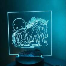 9pcs Animal Wood Burning Stencils For Painting 12" Deer Stencils Horse Stencil Bear Wolf Moose Drawing Templates For T-Shirt Fabric Wood DIY Crafts,Back To School,School Supplies - White - View 6