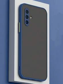 Iphone 16 磨砂硬质手机壳带防震保险杠，兼容三星 S23、$22、$21。和 S24 系列机型 - 藍色 - 查看 3