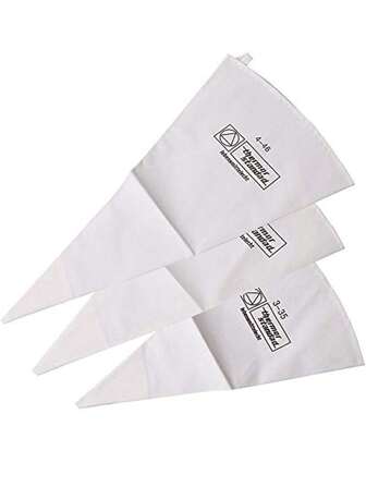 1/2/3 piezas Bolsas de tuberías reutilizables y gruesas, kit de herramientas para decorar pasteles para manualidades de repostería, adecuado para fiestas de Pascua, regalos de boda, suministros para bodas y cumpleaños, decoraciones para el hogar y fiestas