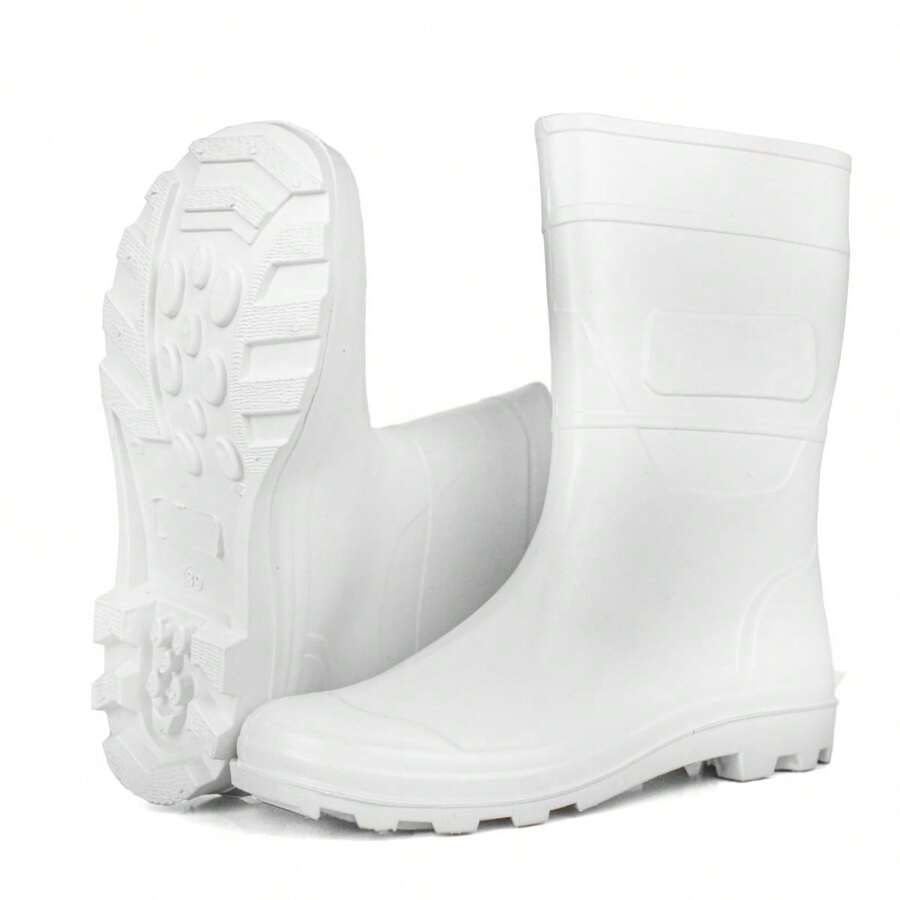 Rain Boots High Top Lightweight Plastic Garden Cleaning - 白色 - 查看 1