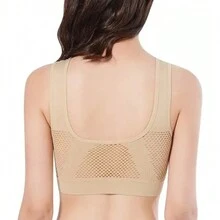 Paquete De Brasieres Deportivos Para Mujer Respirable ,3pcs - Albaricoque - Ver 2