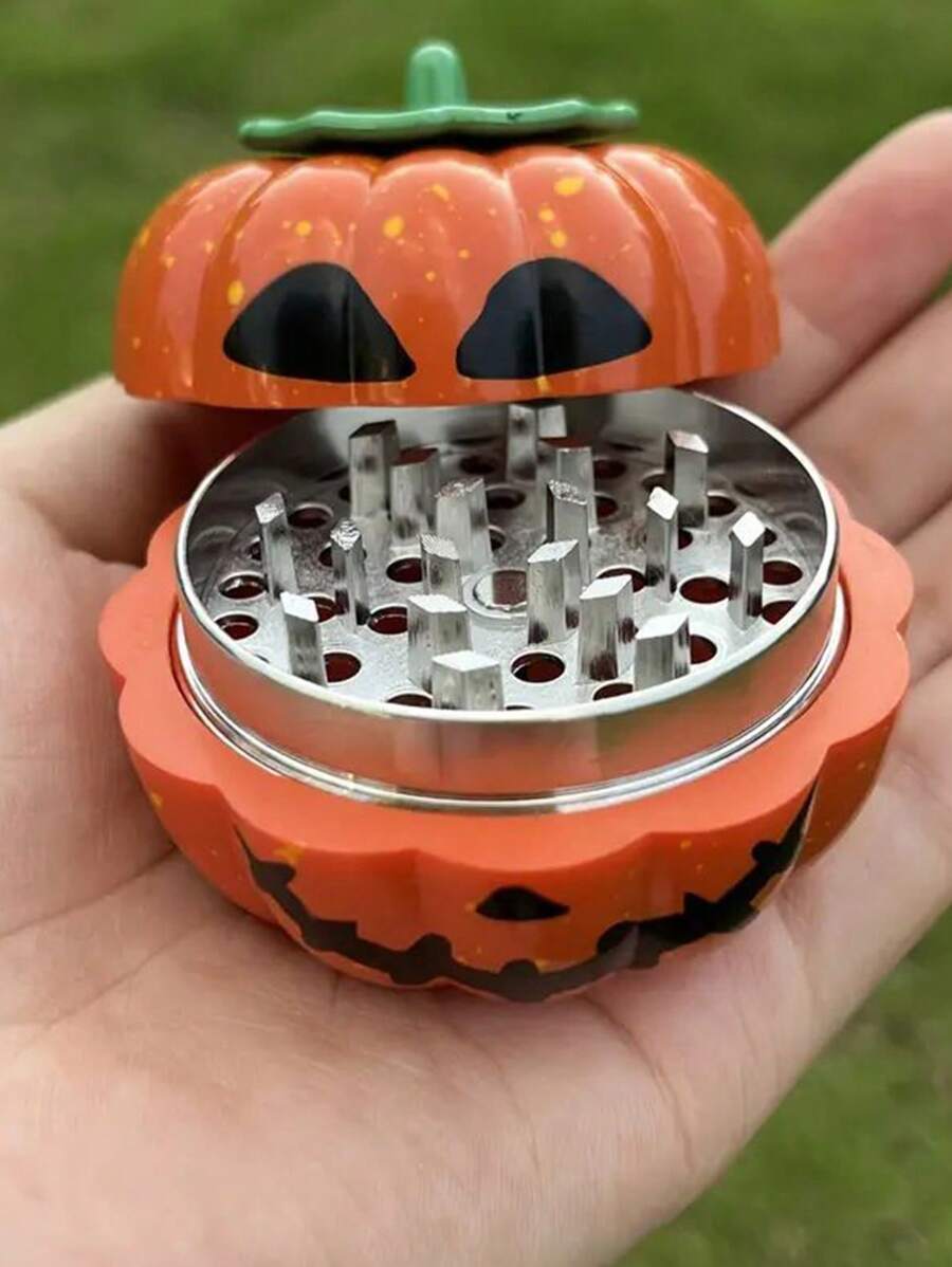 Random Color Expression Halloween Pumpkin 60mm Aluminum Alloy Plastic