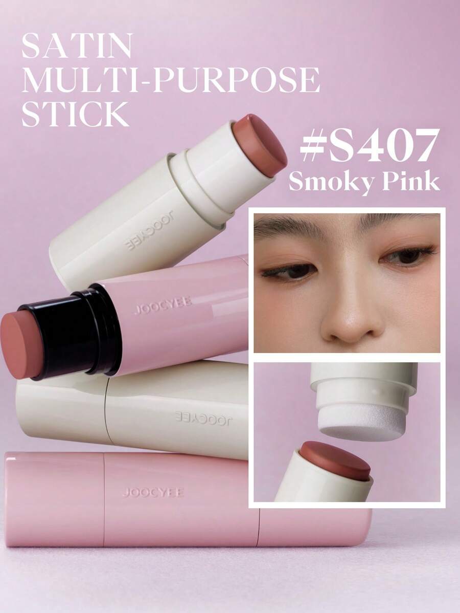JOOCYEE SATÉN Rubor multiusos S407 Rosa ahumado, apto para ojos y mejillas - S407 Rosa Ahumado - Ver 1