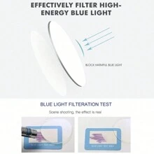 1PC Fashionable Glasses Simple Style Suitable For Daily Use Clear Glasses Accessories - Black - View 5