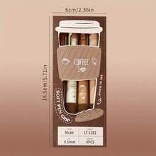 4 paquetes de bolígrafos retráctiles de tinta de gel con punta extra fina y agarre suave - bolígrafos de color café claros y livianos para una experiencia de escritura cómoda, ideal para estudiantes - Café integral - Ver 5