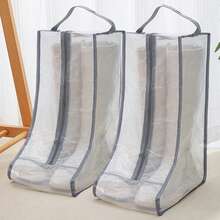 1pc Multi-Purpose Dustproof & Moistureproof Shoes Storage Bags: Portable Storage Bag For Long Boots - Multicolor - View 11
