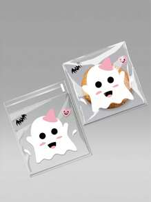 35件，创意万圣节雪花糖果包装纸万圣节派对礼物自封饼干牛轧糖包装纸，可爱饼干包装纸，万圣节主题礼品袋糖果包装纸，款式随机 - 彩色 - 查看 3