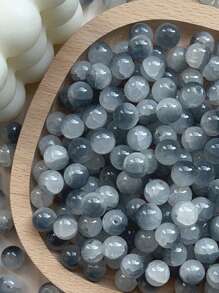 30pcs 10mm Jade Glass Beads For DIY Bracelet Jewelry Making, Clothing Decoration
