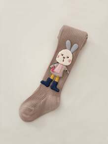 3 Cặp/1 Cặp Quần bó màu trơn cho trẻ em, 2-12 tuổi Thỏ hoạt hình dễ thương, Thích hợp để phối đồ hàng ngày, Phù hợp cho mọi mùa Quà tặng trở lại trường cho trẻ em Ba lô đi học Tiệc năm mới trở lại trường - Màu Khaki - Xem 5