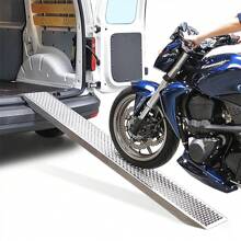 Froadp 2x Access Ramp Steel Loading Ramp Loading Ramps | Max 400 Kg | Loading Dock | Loading Rail | Galvanized Steel | Non-Slip For Car, Motorcycle, Quad, Silver - Silver - View 3