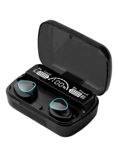 Fone De Ouvido Sem Fio M10 | Fone Gamer Bluetooth 5.1 | Fone Com Acabamento Black Piano Com Pod Carregador Premium