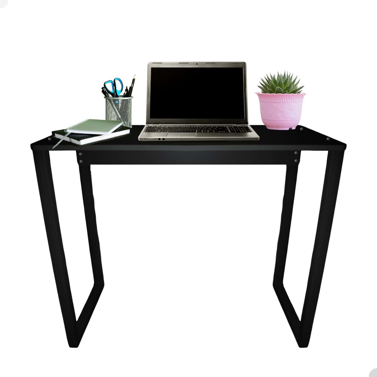Desk Computer Table Notebook Office Study Table - 黑色 - 查看 1