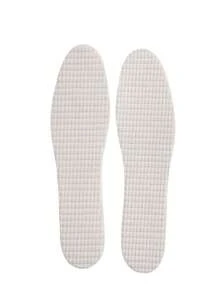 1pair Children's Latex Insoles With Antibacterial And Deodorizing Properties, High Elasticity And Shock Absorption, Comfortable And Breathable, White Shoes With Full Padding For Babies