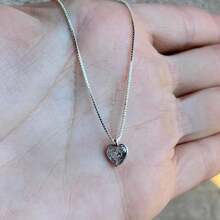JC Point Of Light Heart Necklace In 925 Genuine Silver - Bạc - Xem 2