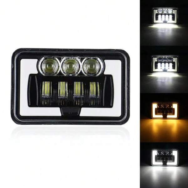 4x6 Zoll LKW Scheinwerfer mit Tagfahrlicht, 5 Zoll quadratische LED Scheinwerfer für Geländefahrzeuge