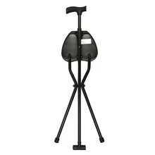 Walking Stick, Walking Cane, Cane Chair, Folding Cane With Seat Is 35.4 Inches Tall, And Supports Up To 249.12lbs - Black - View 9