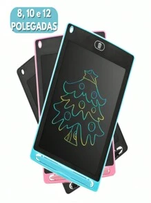 Lousa Mágica De Desenhar Para Crianças 8,10 e 12 Polegadas Infantil Quadro Negro Digital Eletronico Tablet