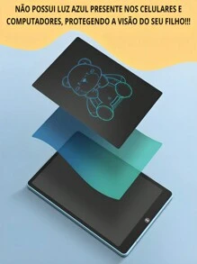 Lousa Mágica De Desenhar Para Crianças 8,10 e 12 Polegadas Infantil Quadro Negro Digital Eletronico Tablet