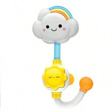 1pc Children Bathing Water Sprinkler Toy Sunflower & Rainbow & Cloud Shaped For Summer