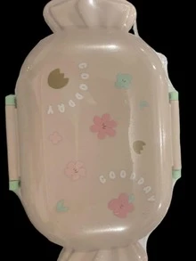 Lancheira Pote Marmita Infantil Divisórias Bala Bombom Talher Microondas Escolar Adesivo Fofo