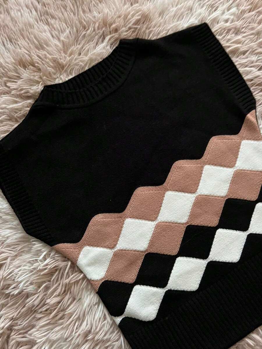 Women's Tank Top With Detailed Modal Knit - màu đen - Xem 1