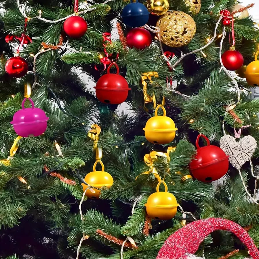 10pcs[Random Color Mix And Match] Metal Bell Diameter 22mm Colored