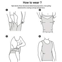 Slimming Mens Tummy Control Shapewear Vest Tank Top Belly Boobs Abdomen Compression Muscle Shirts Body Shaper Underwear Undershirts Training Sports Gym Workout Fitness - 黑色 - 查看 11