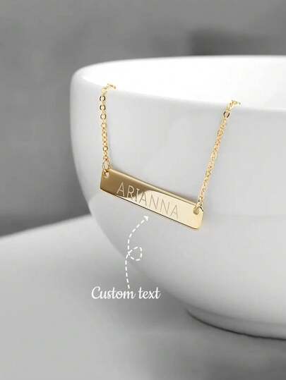 1 st. Anpassat namn långt halsband vänskap alla hjärtans dag present personligt rostfritt stål halsband smycken festgåva snygg, höstmode, casual, vintage, gamla pengar, kontrakterad, enkel anpassningsbar, personlig, unik perfekta presenter till hennes flickvän, mamma, henne, morföräldrar för årsdagar, för födelsedagar, för vardagskläder, för bal, för mors dag, för alla hjärtans dag