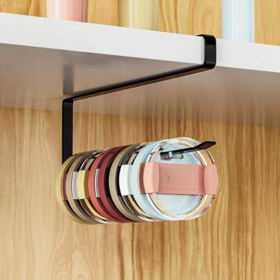 Tumbler Lid Organizer, Lid Organizers Inside Cabinet Space Saving Black Paper Towel Holder Under Cabinet Home Kitchen Organizers And Storage