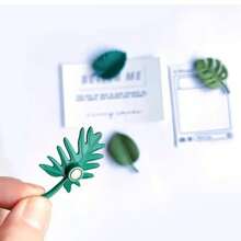 Kit 4/6/8/12 Pcs Mini Magnet Fridge ORNAMENT Leaves/Cactus Plant Pot Magnetic Decoration - 床單 - 查看 1