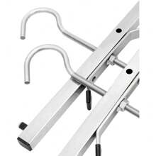 2 Pcs Ladder Clamps 43 * 39.5 * 22cm Roof Rack Clamp Lock Universal Ladder Roof Rack Lock Heavy Duty Roof Rack Clamps Lockable Ladders With 2 Free Padlocks Included For Roof Rack - Silver - View 6