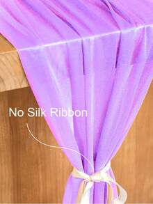 1 chiếc khăn trải bàn màu trơn, khăn trải bàn Boho Rustic bằng vải voan dùng để trang trí tiệc cưới Phục sinh Mùa hè Tốt nghiệp Năm mới Giáng sinh Halloween Tiệc sinh nhật Khăn trải bàn - Màu tím - Xem 7