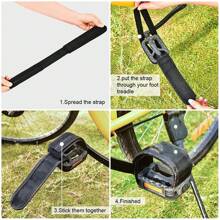 2pcs Nylon Summer Cycling Pedal Straps With Toe Clips, Adjustable Anti-Slip Bike Foot Straps For Fixed Gear, Pedal Bike Toe Straps Bicycle Accessories