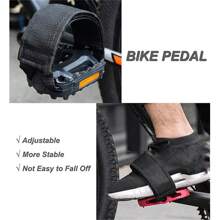 2pcs Nylon Summer Cycling Pedal Straps With Toe Clips, Adjustable Anti-Slip Bike Foot Straps For Fixed Gear, Pedal Bike Toe Straps Bicycle Accessories