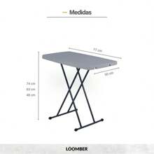 Mesa Plegable Blanca de 30 pulgadas - Blanco - Ver 4