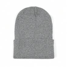 1pc Women's Fashionable Solid Color Knit Beanie Hat, Warm Daily Wear Halloween - Multicolor - View 30